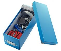 Leitz CD Aufbewahrungsbox, Blau, Mit Deckel, Click & Store, 60410036