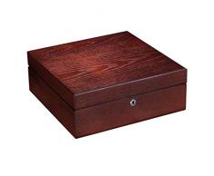 Sammlung Vintage Holz Armbanduhren Vitrine Aufbewahrungskoffer Chest Watch Organizer Schmuck Vitrine mit weichen Kissen und großen Fächern Aufbewahrung