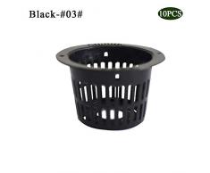 flower205 10 Stücke Schlitz Mesh Net Töpfe, Schwere Net Cup Korb für Hydrokultur Garten Balkon Pflanz