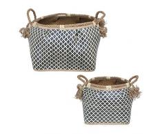 Unbekannt Home Gadgets Mehrzweck-Korb, Rattan, 45 cm, 2 Stück