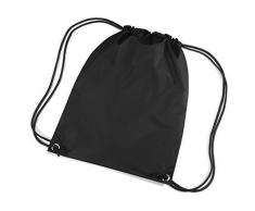 ShirtInStyle Sportbeutel, Gymnastikbeutel, Gymsac, Schuhbeutel mit Kordel, Farbe black