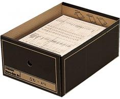 Pressel® Archivbox, Wellpappe, mit Deckel, A4, 35 x 25,5 x 15,5 cm, braun (10 Stück), Sie erhalten 1 Packung á 10 Stück