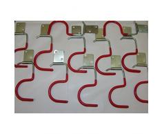 15x Gerätehalter Haken Werkzeughalter Gartengerätehalter Besenhalter Stielhalter