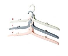 zhaoyangeng Multifunktionale Und Langlebige Tragbare Faltbare Reise-Kleiderbügel Kunststoff rutschfest Winddicht Wäscheständer Für Kinder Und Erwachsene 5 Stück @ Light_Green_M_United_States