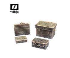 Vallejo SC227 1/35 Weidekörbe, 4 Stück Modellbausatz, verschieden