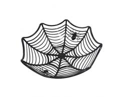 Obstschale Halloween Kunststoff- Dekorativer Obstkorb Vintage Obstkorb Obstschale Skandinavische Deko Korb- Obst Aufbewahrung für Vitamine in Ihrem Alltag Deko Korb 29x12cm (Schwarz)