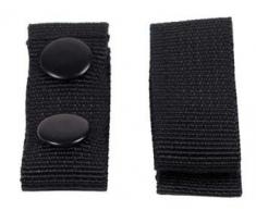 Gürtelhalter, Nylon, 4 Stk., schwarz, mit 2 Druckknöpfen