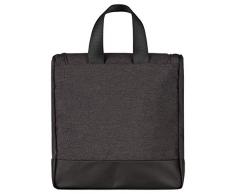 Bugatti Universum Kulturbeutel zum Aufhängen Herren Gross, Kulturtasche Männer, XXL Toiletry Bag Waschtasche Waschbeutel Toilettentasche, Schwarz