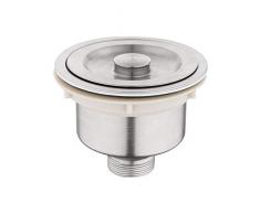 Hiwenr New Antiblocking Kitchen Tool Edelstahl Spülbecken Ablaufgarnitur Und Korb Abfall Waschbecken Sieb Mit Deckel