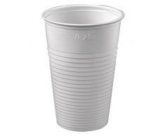 Kunststoff - Plastik Becher weiss 200ml 100 Stück