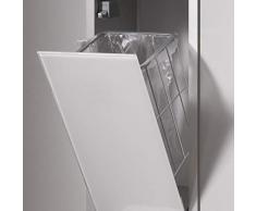 Emco asis WC-Modul (150) MZF, Abfallkorb up, 964mm, ohne Einbaurahmen, Alu/Optiwhite