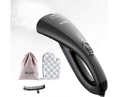 Dampfglätter, Aicok 15s schnellem Vorheizen Steamer, Einstellbarer Dampfdurchfluss, Dampfbürste Reisebügeleisen Mit professionellem Reiseset, Zuhause und Reise, Leichtes und kompaktes Design