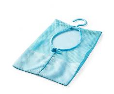 Aufhängen Netzstoff-Halterung Wäscheklammer Korb Tasche Küche Badezimmer Aufbewahrung Organizier blau