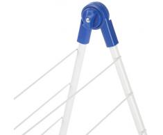 axentia Scherenwäschetrockner weiss beschichtet, Platzsparwunder Wascheständer, Wäschetrockner perfekt für die kleine Wäsche oder Singlehaushalt, leicht verstaubarer Scherenwäscheständer, 10 m Trockenlänge, ca. 66 x 64