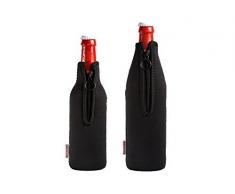 DRESS-YOUR-DRINK Neopren Flaschenkühler Getränkekühler Bierkühler (Kombipaket 1x0.5 Liter 1x0.3 Liter)