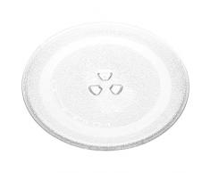 24,5 cm Universal Mikrowelle Ersatz Drehteller Glasteller Ersatzteil Microwelle Ersatzteller mit 24,5cm Durchmesser Teller Mikrowellenteller Microwellenteller