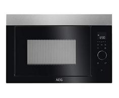 AEG MBE2657SEM 60cm Einbau-Mikrowelle / Touch-Bedienung / Display mit Uhr