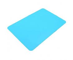 Stillshine Silikon Backmatte / Backunterlage Rutschfest / Silikonmatte / Baby Platzdeckchen, 40 x 30 cm, in Pastell Farbe Fakultativ (Blau)