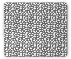 Spiel Mauspad,Mousepads Für Computer,Matte Mit Genähten Kanten,Büro Mausmatte,Kochen Mauspad,Monochromes Design Kreatives Muster Mit Küchenwerkzeug Silhouetten Küchenchef Mousepad,Grau Und Weiß