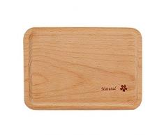 Qzspsx Der Hölzerne Behälter Der Kinder Blüht - Elefant - Eichhörnchen - Pilzmusterplattenbrotkuchenbehälter-Frühstücksgeschirr (Color : Flower, Quantity : 2)