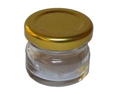 60er Set Sturzgläser Mini Gläser | Füllmenge 30 ml | Deckelfarbe Gold | To 43 Rundgläser Marmeladengläser Obstgläser Einweckgläser Honig Gläser Einmachgläser Probiergläser, Imker