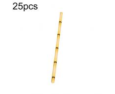 happyhouse009 Einweg-Trinkhalme, Bambus-Gelenk, Einweg-Trinkhalme, für Geburtstag, Hochzeit, Weihnachten, Feier, Party, Dekoration, 25 Stück, Papier, Gelb