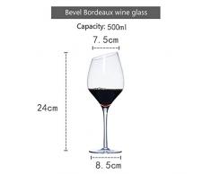 WYN Oblique Mouth Rotweinglas Becher vergoldet Bordeaux Weinglas Bar Drinkware multi
