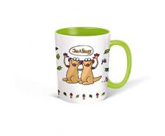 Trötsch Jan und Henry Tasse grün Kaffeetasse Teetasse Kindertasse (Jan & Henry)