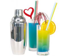 PEARL Cocktail Mixer: Cocktail-Shaker 0,7l (verchromter Edelstahl) (Cocktailshakers)
