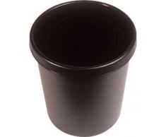 helit Kunststoff-Papierkorb - Inhalt 30 l, Höhe 405 mm, VE 5 Stk lichtgrau, VE 5 Stk - Abfallkorb Kunststoffabfallsammler Papiereimer Papierkorb