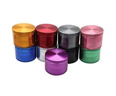 TongBao Kräutermühlen, 63mm Aluminiumlegierung 4-Schicht-Mühle kompakt und für tragbare Zinklegierung Mental Grinder 10 Packs
