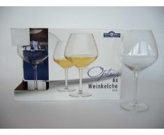 VAN WELL Krt.a 6 Weißweingläser Optima