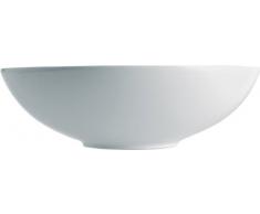 Alessi Mami „ Salatschüssel rund aus weißem Porzellan 27,5cm, 17.5 x 28 x 17 cm