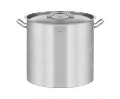 Royal Catering Edelstahltopf Induktion Kochtopf RCST-71LI-E (71 L, Bodendicke 5 mm, Edelstahl)
