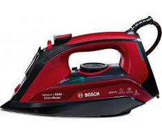 Bosch Dampfbügeleisen TDA503001P, 200g Dampfstoß, 3fach-Entkalkung, 3.000 Watt, schwarz/rot