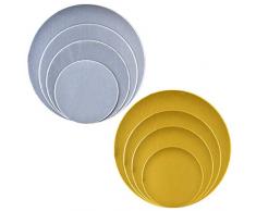 Queta Cake Board, 8 Cake Board Sets Kuchenplatte Tortenplatte, Silber/Gold,16cm/ 21cm/ 25cm/ 30cm, Cake Deko