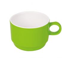 Siehe Beschreibung Melamin-Tasse: Nahezu unzerbrechlich und elegant zugleich, ø 8,5 x 6,5cm, grün/weiß:: mehr erfahren >
