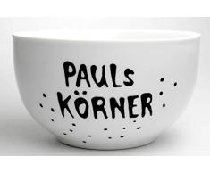 Müslischale, personalisiertes Geschenk, Porzellan- Müslischüssel, die Geschenkidee, handbeschriftete Schale, personalisierbar