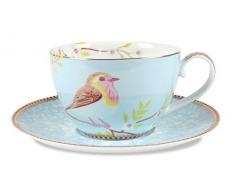 PiP Studio Cappuccino Tasse mit Untertasse | Pink - 280 ml