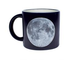 Hitzewechselnde Mond-Tasse – fügen Sie Kaffee oder Tee und Namen der Landungsstätten, Astronauten und mehr erscheinen – Lieferung in einer lustigen Geschenkbox