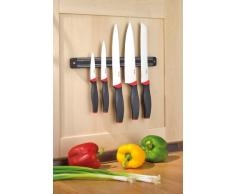 Esmeyer 291-423 5-tlg. Messerset AUREA Klingen aus Spezialstahl, mit Kunststoff Griffen an magnetischer Hängeleiste.