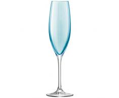 LSA Polka Sektglas-Set, verschiedene Pastellfarben, 225 ml, 4 Stück