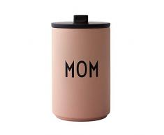 Design Letters - Thermobecher, Isolierbecher, Kaffeebecher - Mom - Nude - 350 ml