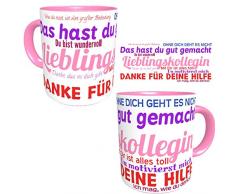 Tasse Kollegin Büro Lieblingskollegin Spruch Kaffeetasse, Kaffeebecher, Fröhliche Two-Tone-Tasse, Sprüchetasse, Bürotasse, Geschenk, Geburtstag, Henkelbecher
