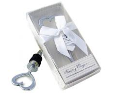 EinsSein® 1x Flaschenverschluss Wein Verliebt Gastgeschenke Hochzeit Gastgeschenk vakkum Herz Kork Luft dicht universal hebel
