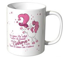 Wandkings® Tasse, Spruch: Sei immer Du selbst, außer du kannst ein Einhorn sein, dann … - Weiß
