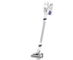 Rowenta RH9057 Air Force 360 Akkusauger | All-In-One Stab-/ Handstaubsauger | Beutellos, Kabellos | Fugendüse | Polsterdüse | Hohe Saugleistung auf allen Böden | weiß/grau