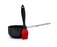 2er Set BACKPINSEL Silikonpinsel Grillpinsel mit Stielkasserolle Grill BBQ