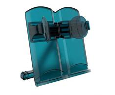 CUEYU Multifunktionaler Bücherständer - Leseständer Buchstützen für Kind,Leseständer Student Book Holder Tragbarer Schreibtisch Lesebuchregal Kochbuchständer Kochbuchhalter (Blau)