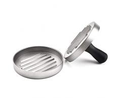 Ouneed - Burgerpresse Meat Press Hamburgerpresse Hamburger-Presse aus Aluguss für leckere Hamburger, Patties, BBQ, Burger Presse,Hamburgermaker - Hamburger selber Machen (12 x 9 cm)